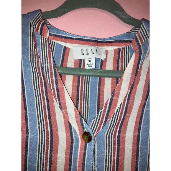 Elle Striped button front mini dress size XS - Picture 3 of 6